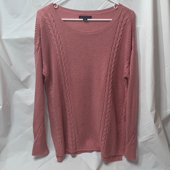 AMERICAN Eagle Pink Knit Sweater Size S/P - Picture 1 of 6